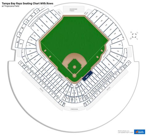 Tropicana Field Seating Chart With Row Letters