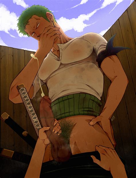 Alterinku Roronoa Zoro One Piece Boy Other Bara Blush Censored