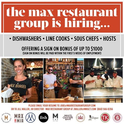 Welcome To The Max Restaurant Group