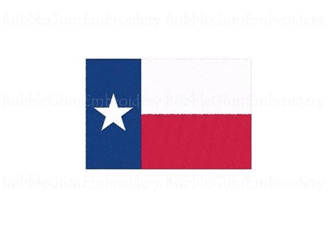 Texas Flag Embroidery Design Instant Download Etsy