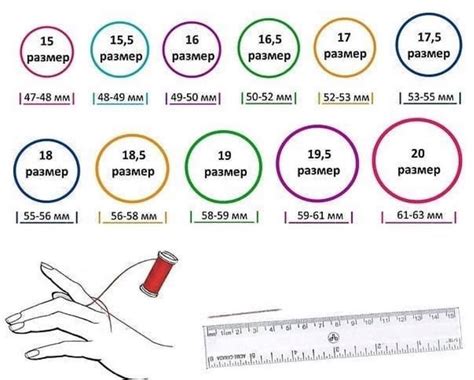 Как определить размер кольца на палец таблица диаметров ювелирных