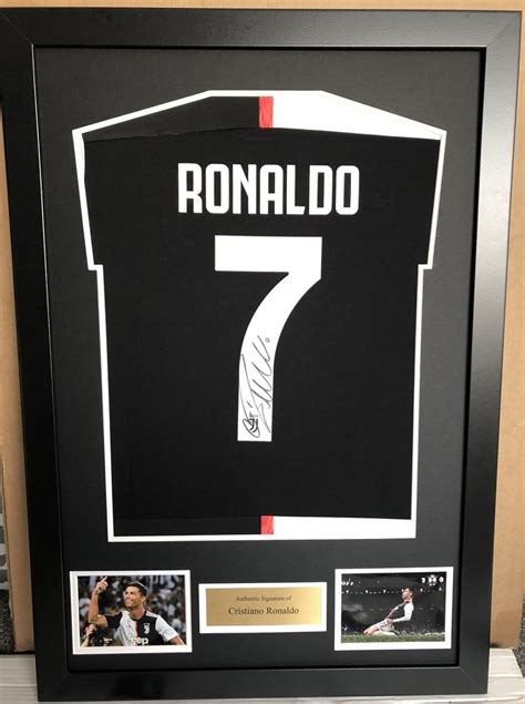 Cristiano Ronaldo Framed Autograph Juventus 7 Football Shirt