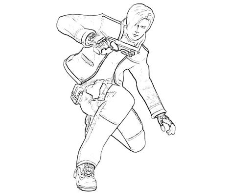Resident Evil Coloring Pages At Free Printable