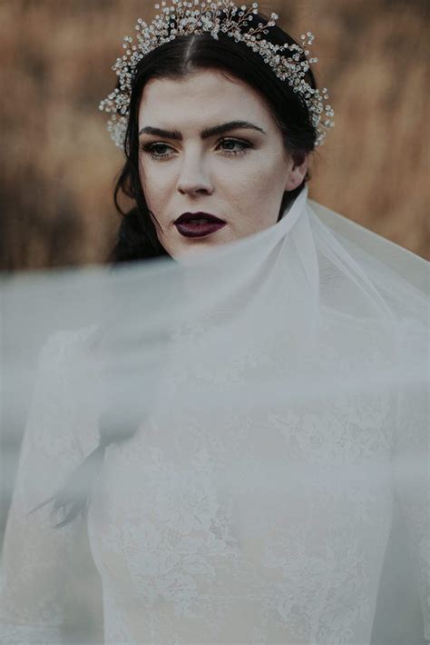 Dark And Moody Halloween Wedding Styled Shoot Todays Bride