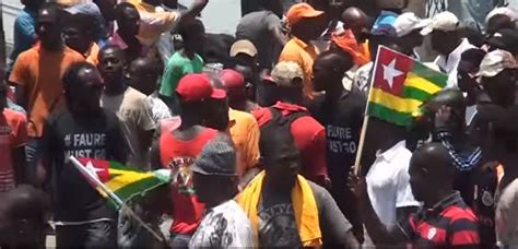 thousands protest against government in togo