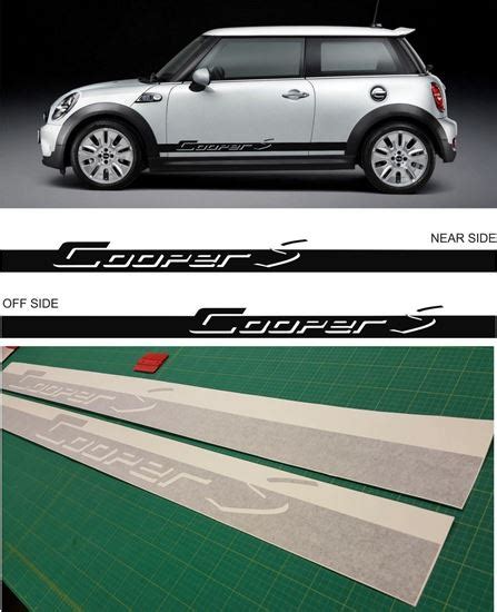 Zen Graphics Mini Cooper S Side Stripes Decals Stickers Copy