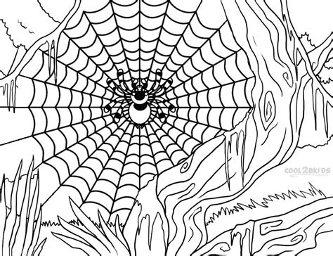 Super hero on the background of the web. Printable Spider Web Coloring Pages For Kids | Cool2bKids