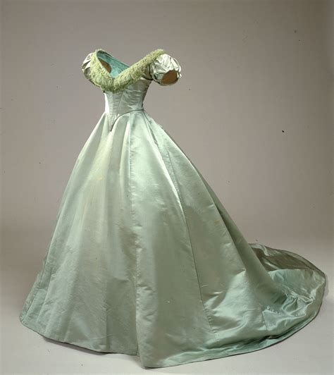 Green Ball Gown Belonging To Queen Louise Of Denmark 1860s Collection