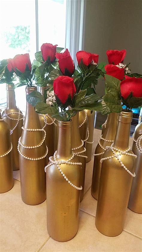 Birthday table decoration 20cm rose gold 50 ea. Great Gatsby themed 50th birthday centerpieces, gold with ...