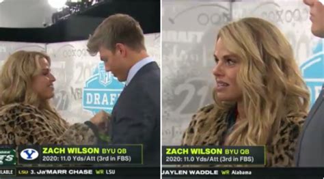Zach Wilsons Mom Reacts To Trending On Social Media During Draft Night