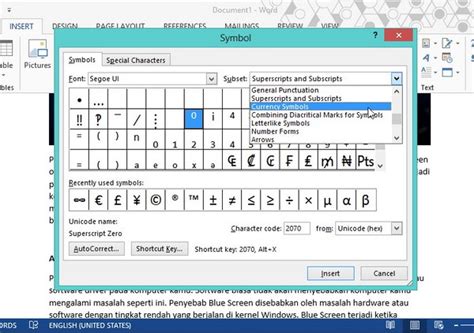 Cara Membuat Simbol Di Ms Word Lengkap Semua Simbol Images And Photos