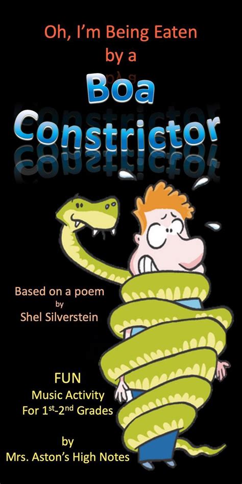 O'neill talks about the blues song as a form and asks students to write poems inspired by sister rosetta tharpe's up above my head. this lesson encourages students to experiment with metaphor, repetition, and imagery. Music Activity for K-1st: Boa Constrictor | Music ...