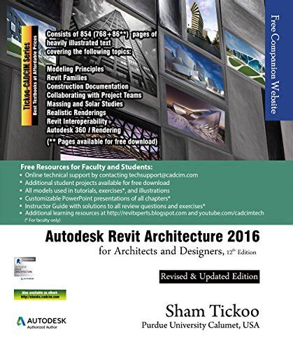 Autodesk Revit Architecture 2016 For Architects And Designers 12th