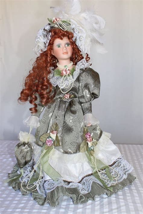 Cathay Collection 19 Porcelain Doll Green Dress 5000 Collection
