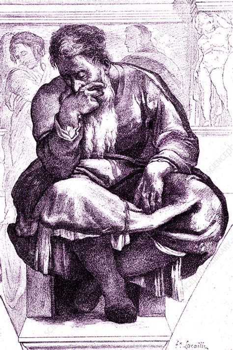 Jeremiah The Weeping Prophet Illustration Stock Image C0558235