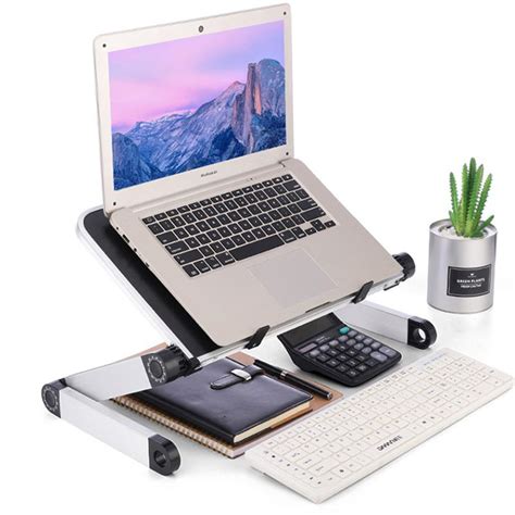 Aluminum Alloy Laptop Portable Foldable Adjustable Laptop Desk Computer