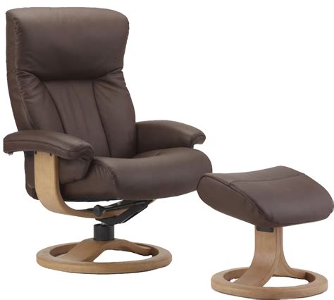 They are officially titled eames lounge (670) and ottoman (671). Fjords Scandic Ergonomic Leather Recliner Chair + Ottoman ...