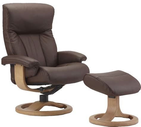 Ergonomic leather furniture recliner chair + ottoman scandinavian norwegian lounge chair. Fjords Scandic Ergonomic Leather Recliner Chair + Ottoman ...