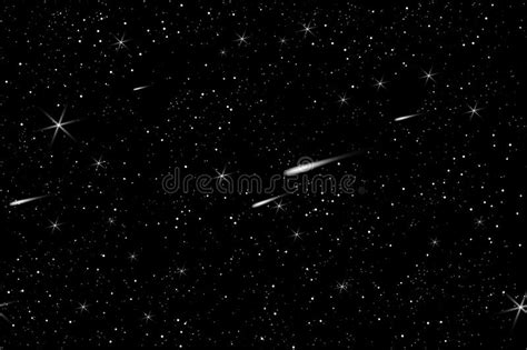 Cielo Cósmico Del Espacio Con El Fondo De Las Estrellas Ilustración Del
