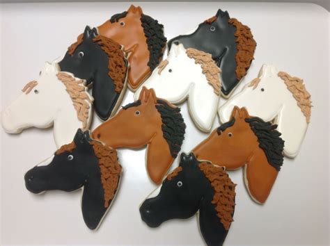 Horse Heads Decorated Sugar Cookies By I Am The Cookie Lady Farm