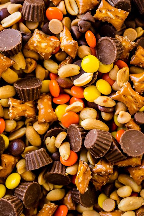 5 Minute Reeses Snack Mix Oh Sweet Basil