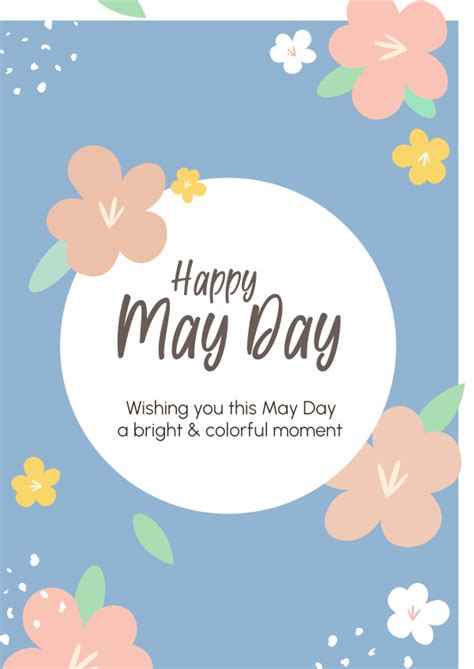 Happy May Day Flowers Letterhead Brandcrowd Letterhead Maker