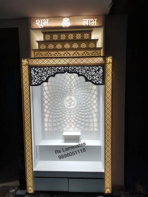 White Glossy Decorative Corian Mandir For Religious At Rs 1500 Piece