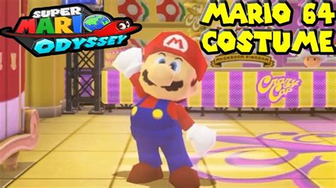 Super Mario Odyssey Mario 64 Costume Youtube