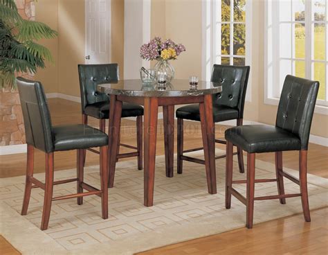 From white bedroom sets to black & more. Round Faux Marble Top 5Pc Modern Counter Height Dining Set