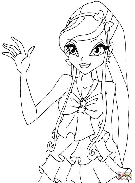 Screenshot Stella coloring page Free Printable Coloring Pages