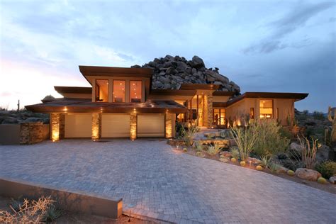 Pinnacle Residence Contemporary Exterior Phoenix By Sever