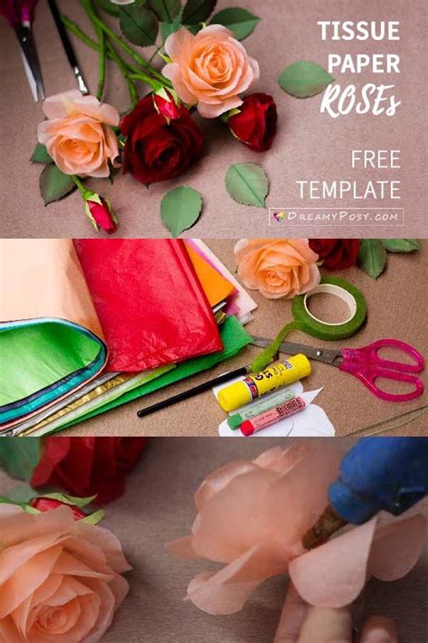 Apr 04, 2017 · pin this tutorial for making tissue paper flowers. How to make tissue paper rose, free template, step by step ...