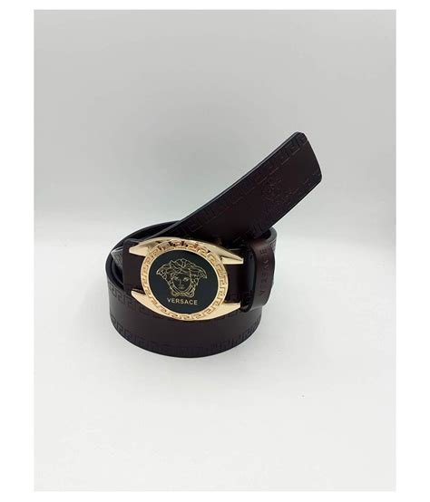 Versace Belt Brown Leather Casual Belt Buy Online At Low Price In