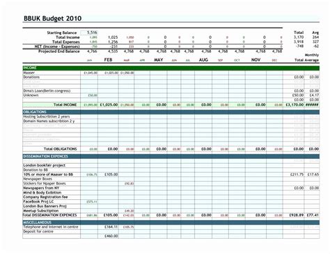 Financial Planning Excel Sheet Expense Spreadshee Financial Planner