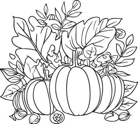 Printable Harvest Festival Coloring Pages Fall Themed Coloring Pages