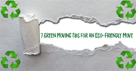 7 Green Moving Tips For An Eco Friendly Move Mymovingreviews
