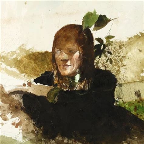 Artwork By Andrew Wyeth Helga In Orchard Made Of Watercolor On Paper