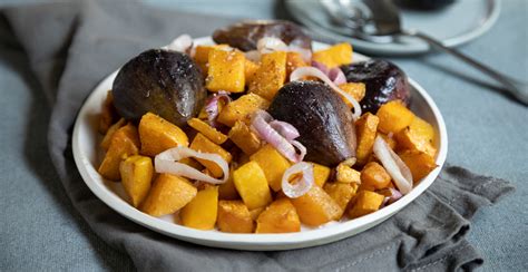 Roasted California Fresh Figs With Butternut Squash
