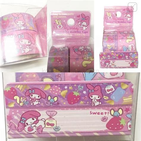 Sanrio Washi Paper Masking Tape 2pc Set My Melody Kawaii Limited