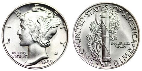 The 1910 dime with no mint mark is worth around $4 in good condition. 1940 S Mercury Silver Dime Coin Value Prices, Photos & Info