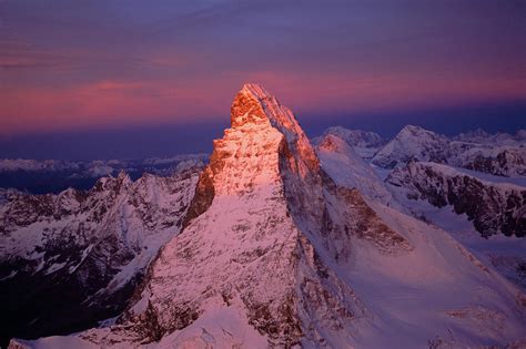 Sunset At Eastern Face Of Matterhorn Photograph By Mario Colonel Fine