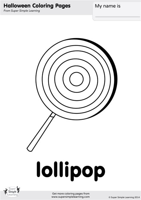 If you love candy, bubbly colors and cute things, youll love these coloring pages. Lollipop Coloring Page - Super Simple