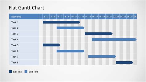 Simple Gantt Chart PowerPoint Template SlideModel