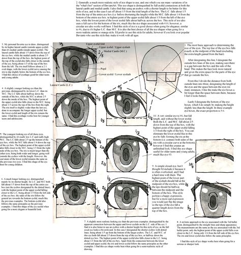 Image of eyebrow png clipart anime eyes cartoon cartoon eyes. Intermediate Anime Eye Shape Study and Tutorial by Thermochrome on DeviantArt