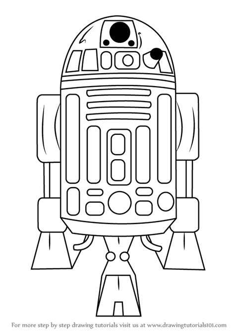 Learn to draw star wars: Learn How to Draw R2-D2 from Star Wars (Star Wars) Step by ...