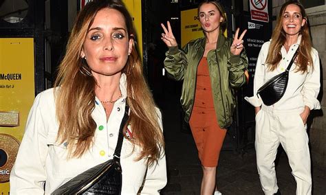 Louise Redknapp Oozes Confidence In A Figure Hugging Boiler Suit Daily Mail Online