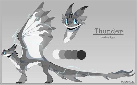 Thunder Redesign Dragons The Nine Realms By Rozzykaynin On Deviantart