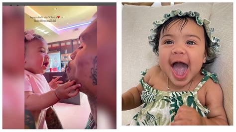 Chris Brown And Diamond Brown Bay Girl Lovely Brown Celebrated Her 1st Father Day Youtube
