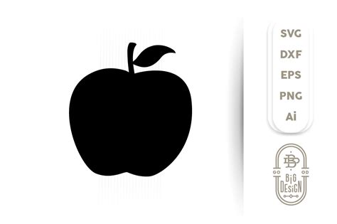 Apple Svg Cut File Apple Silhouette 255700 Svgs Design Bundles