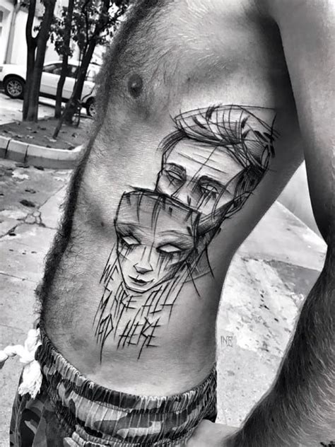 A great tattoo design that you are sure to love. 60 Sketch Tattoos For Men - Artistic Design Ideas